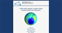 Desktop Screenshot of aplikaceo3.cz